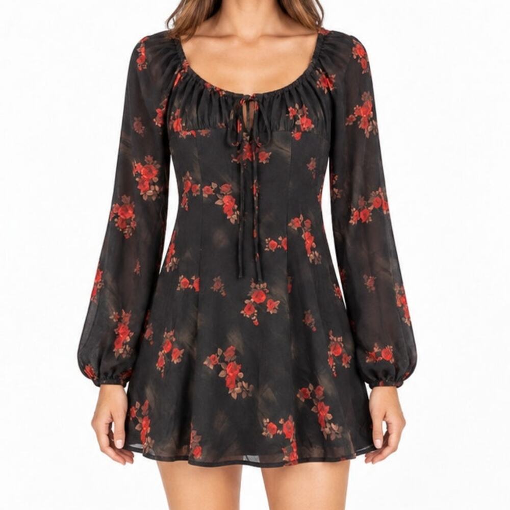 NWT Emory Park Rose Floral Mini Dress Small